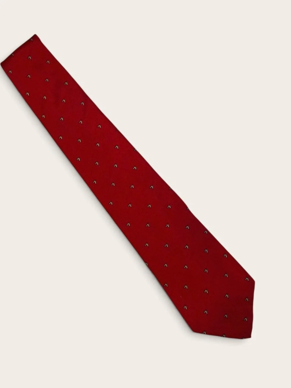 Etienne Aigner Red Italian Silk Tie